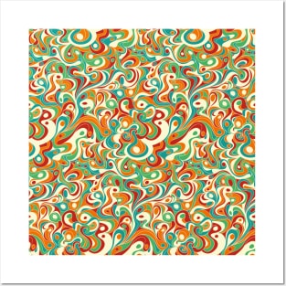 Abstract Swirl Pattern Posters and Art